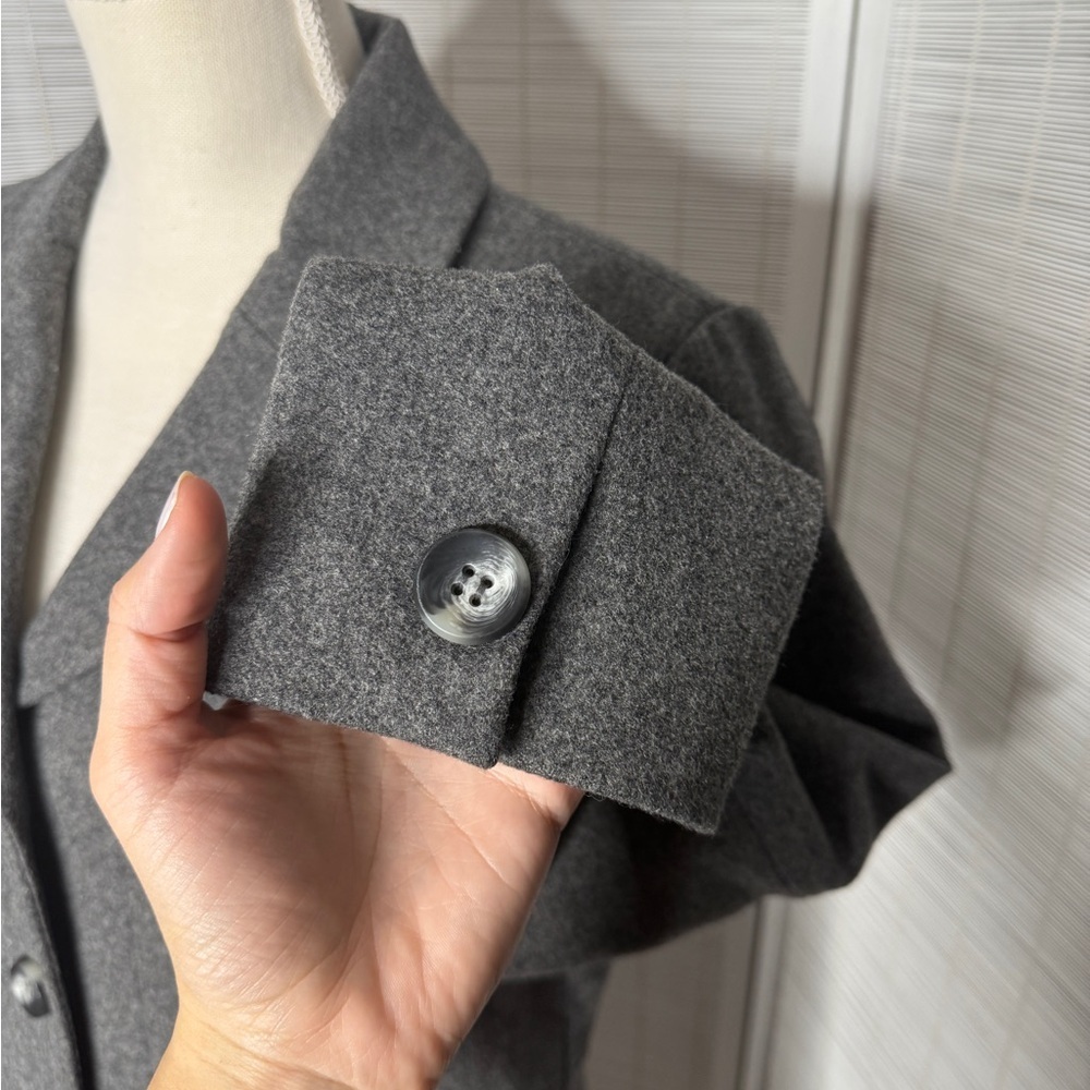 Pendleton Gray Blazer Classic Wool Design Size M - image 3